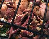 A picture of step 2 of Lamb Chops with Honey and Nigella Seeds.