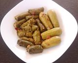 Une image de l'étape 11 de Courgettes et feuilles de vignes farcies.