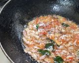 A picture of step 5 of Spicy misal pav.