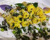 A picture of step 11 of Gujarati Khandvi.