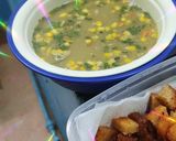 A picture of step 5 of Healthy Vegetable corn soup with bread crumbs.