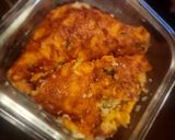 A picture of step 4 of Jalapeno Corn Pudding w/Glaze on side.