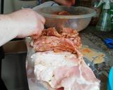 Foto del paso 1 de la receta: Arrollado huaso picante en pork shoulder