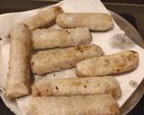 A picture of step 1 of Rice Paper Roll.