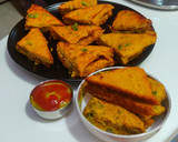 स्टफ्ड ब्रेड पकौड़ा (stuff bread pakoda recipe in Hindi) रेसिपी चरण 4 फोटो