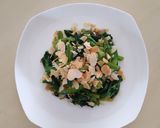 韓式小菜-涼拌麻香杏仁菠菜的食譜步驟4照片