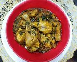 A picture of step 3 of Chicken with fenugreek leaves.