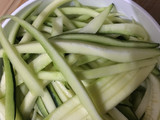 Keto pasta de zuchinni con carne molida
