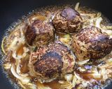 A picture of step 6 of Hamburger steak.