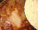 A picture of step 7 of Tuwon Shinkafa (Mashed Rice) and Groundnut Soup (Miyan Gyada).