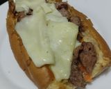 Foto del paso 8 de la receta: Sándwich🌭de carne🍖, queso🧀y verduras cremosas🥕🧅🥒😜!!!