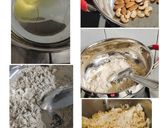 A picture of step 2 of Jowar badam laddus.
