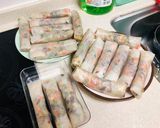 Hình bước làm 2 của món Bánh đa nem