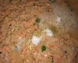 A picture of step 2 of Namkeen vegetable cake.
