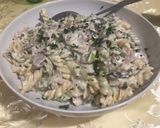 Foto del paso 4 de la receta: Pasta corta con champiñones y jamón