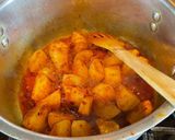 A picture of step 2 of Aubergine and potato curry:(Aloo Baingan).
