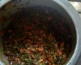 A picture of step 4 of Palak paneer.