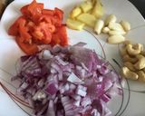 A picture of step 2 of Egg lababdar.