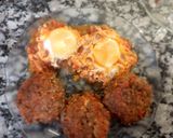 Foto del paso 10 de la receta: Albóndigas de Carne Rellenas con Puré y Huevos Rancheros