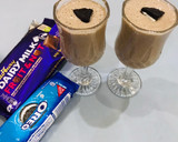 A picture of step 3 of Oreo and Banana Shake.