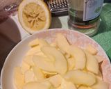 Foto del passaggio 1 della ricetta Cuore di mele con crumble rosa di mandorle 🍎🍋🍊🥧👩‍❤️‍👨🍾🥂💝