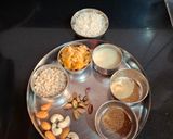 A picture of step 1 of Gond Dry fruits Laddu.