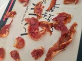 Verrines aux tomates, jambon de Bayonne et chèvre 🐐