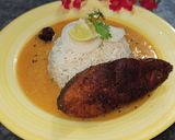A picture of step 1 of Daal Chawal with fry Fish.