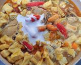 Foto langkah ke 4 dari resep Lodeh Kentang, Ayam, Wortel, Tahu, Tempe.