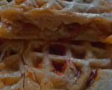 A picture of step 4 of Pizza inspired stuffed waffle.