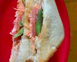 A picture of step 6 of Mayo and vegetable Sandwich.