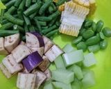 Foto langkah ke 1 dari resep Sayur Lodeh Kacang Panjang.