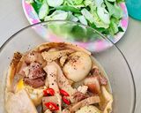 Hình bước làm 4 của món Cơm trưa : thịt,trứng kho măng