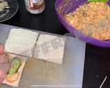 A picture of step 7 of Combo Club sandwich.