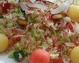 A picture of step 10 of Rainbow rice.