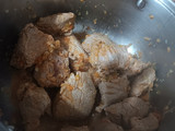 Garbanzos con posta de cerdo