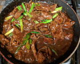 A picture of step 10 of Mongolian Beef Rice Bowl.