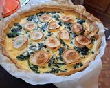 Une image de l'étape 4 de Quiche épinard chèvre.