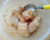 A picture of step 3 of Vickys Stir-Fried Fish with Spring Greens, GF DF EF SF NF.