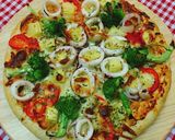 Hình bước làm 4 của món Pizza Mực