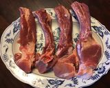 A picture of step 1 of California Farm Goat Chops with Pine Nuts.