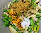 A picture of step 3 of Onion Stalks Potatoes Dry Curry.