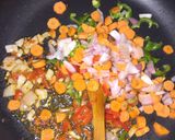 A picture of step 3 of Vegetable Potato Soup.