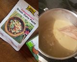 รูปขั้นตอนการทำที่ 3 ของ แกงเขียวหวานไก่ใส่เห็ด