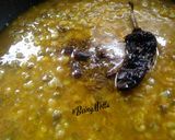 A picture of step 3 of Panchkuti Dal (Jain recipe).