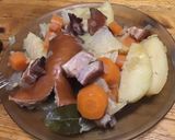A picture of step 11 of Chinese Cabbage Stew with Potatoes, Carrots, Onions, Sausage, and Bacon.