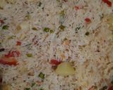 A picture of step 3 of Vegetable rice.