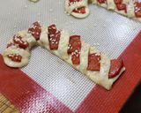 Foto del paso 4 de la receta: 🎅🏻🎄Candy cane con peperonni 🎄Galletitas saladas 4 ingredientes 🎄🎅🏻