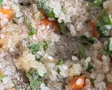 Foto del paso 3 de la receta: Arroz verde vegano de mi Mamá