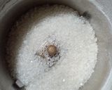 A picture of step 1 of Tricolour Burfi (no fire recipe).